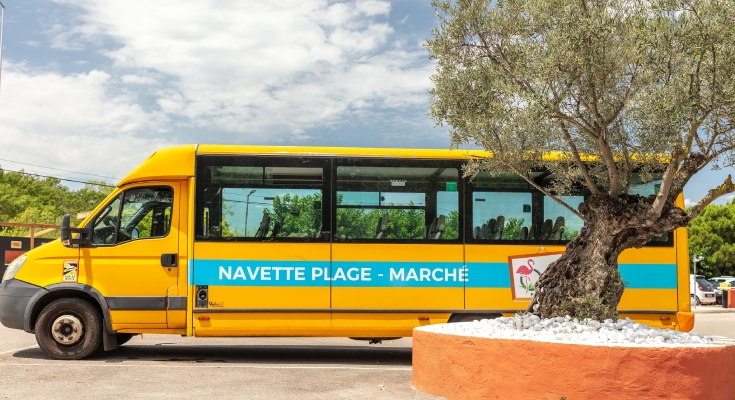Navette gratuite du camping &agrave; la plage