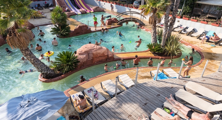 L'Oasis Pool vue du ciel