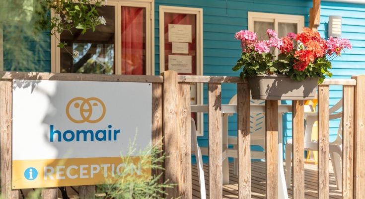 R&eacute;ception du camping L'Oasis Palavasienne