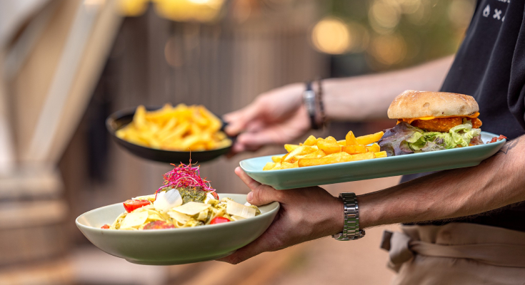 Plats cuisin&eacute;s au restaurant Le Flamant